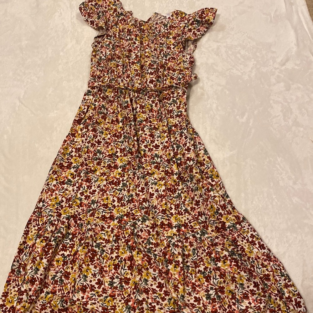 ⭐️2/$20⭐️Time and Tru Floral Midi Dress, Small